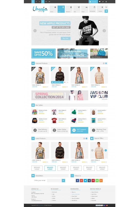 Ursaja Modern Fashion Responsive Template